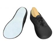 Barefoot cvičky šnurovacie koža - podošva koža - čierne